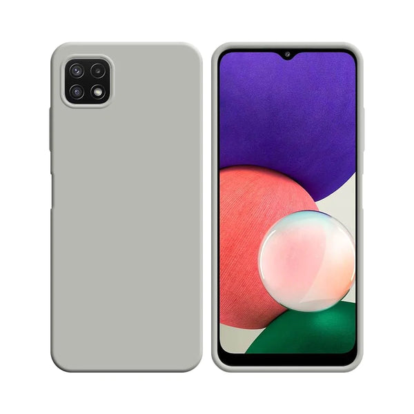 Silikonh¨¹lle kompatibel mit Samsung Galaxy A22 5G A226B Wei_