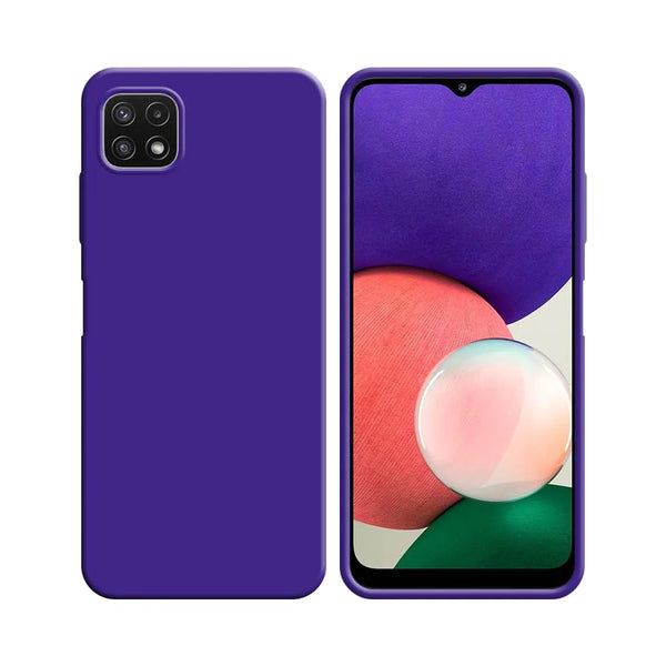 Silikonh¨¹lle kompatibel mit Samsung Galaxy A22 5G A226B Lila