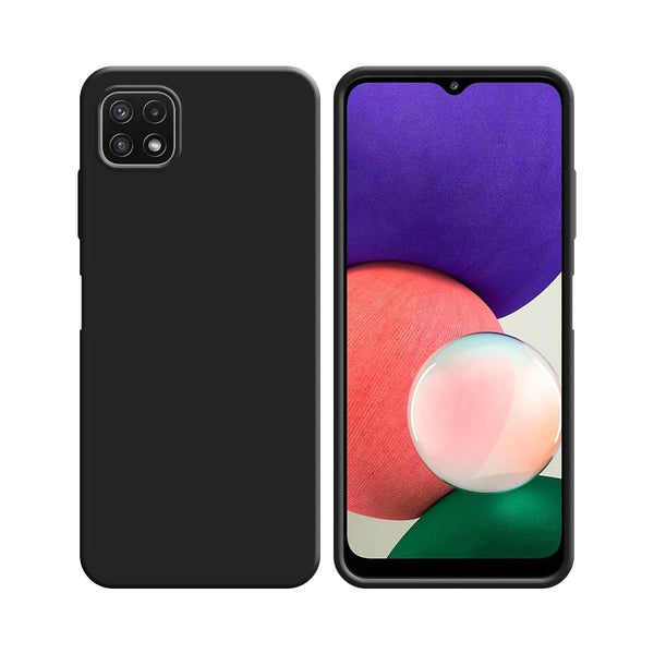 Silikonh¨¹lle kompatibel mit Samsung Galaxy A22 5G A226B Schwarz
