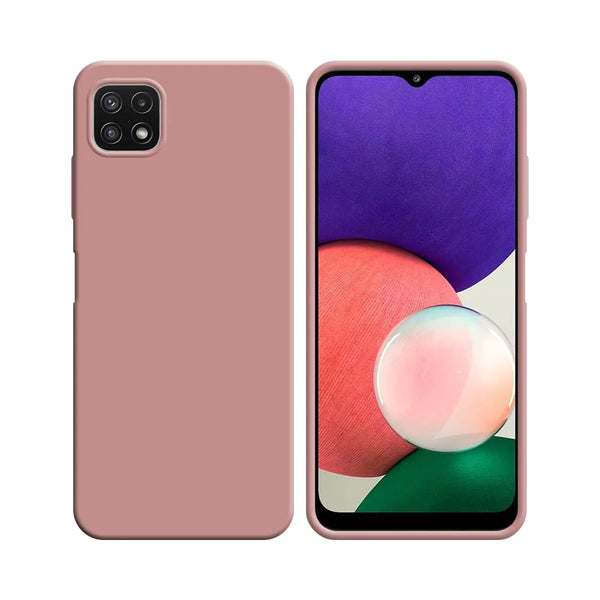 Silikonh¨¹lle kompatibel mit Samsung Galaxy A22 5G A226B Rosa
