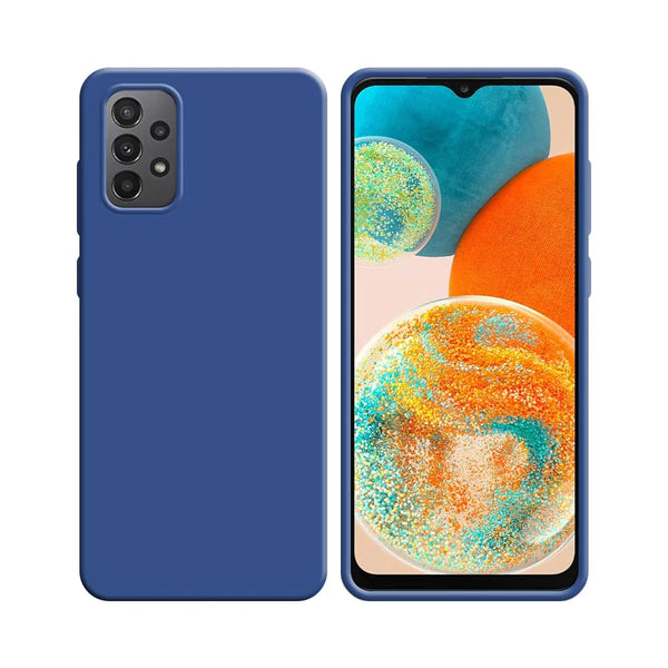 Silikonh¨¹lle kompatibel f¨¹r Samsung Galaxy A23 5G A236 & A23 4G A235 Marineblau