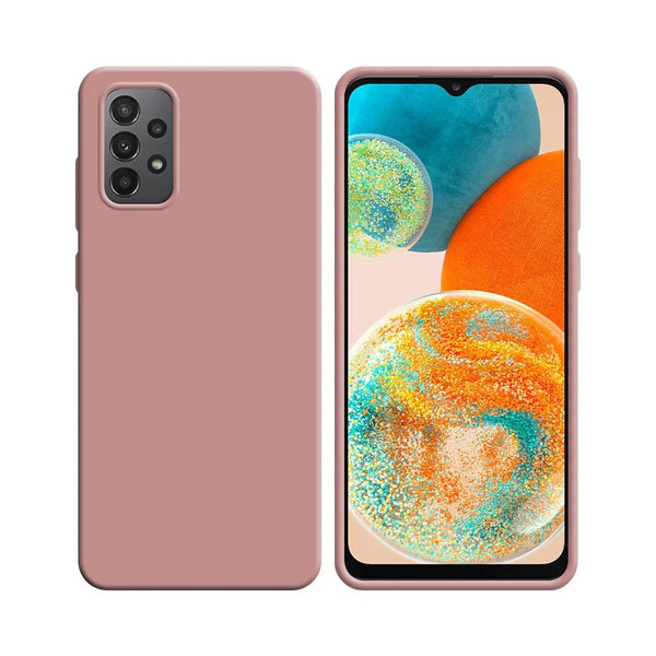 Silikonh¨¹lle kompatibel f¨¹r Samsung Galaxy A23 5G A236 & A23 4G A235 Rosa