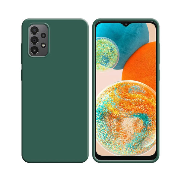 Silikonh¨¹lle kompatibel f¨¹r Samsung Galaxy A23 5G A236 & A23 4G A235 Dunkelgr¨¹n