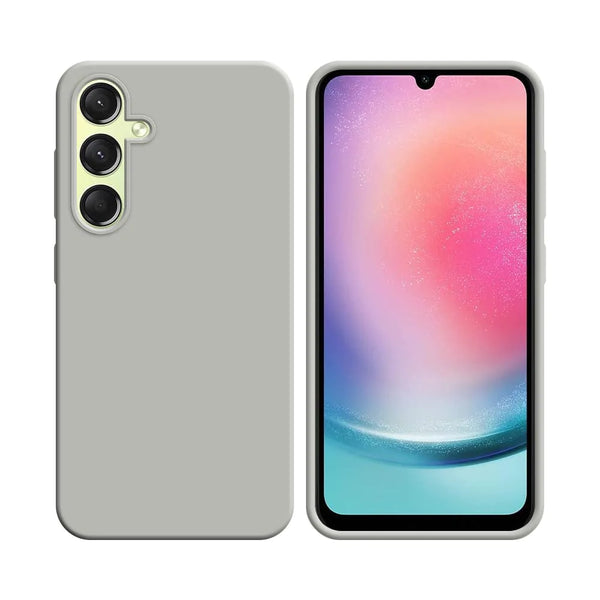 Silikonh¨¹lle kompatibel mit Samsung Galaxy A24 4G A245 Wei_