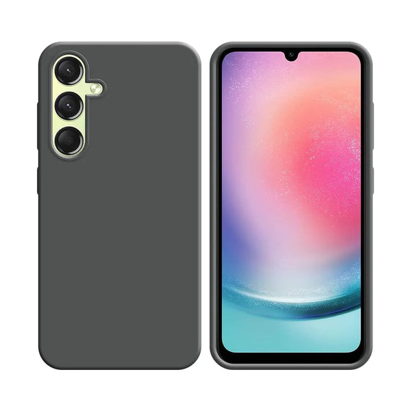 Silikonh¨¹lle kompatibel f¨¹r Samsung Galaxy A24 4G A245 Grau