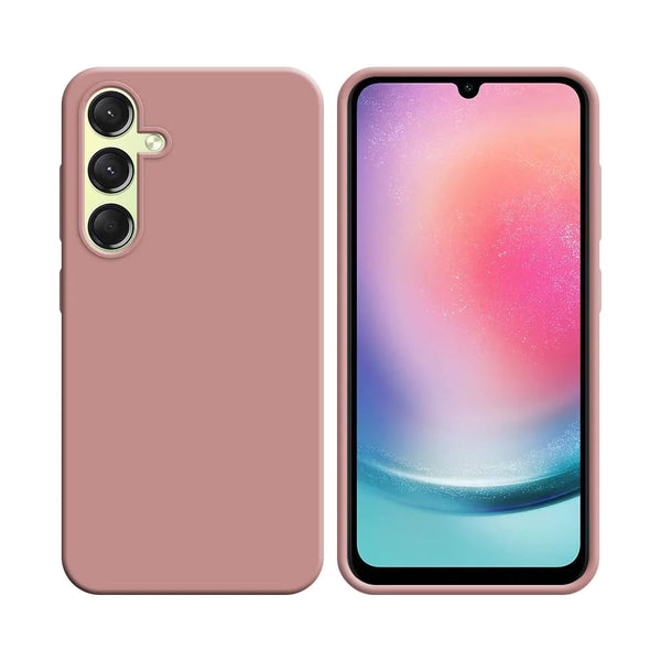 Silikonh¨¹lle kompatibel f¨¹r Samsung Galaxy A24 4G A245 Rosa
