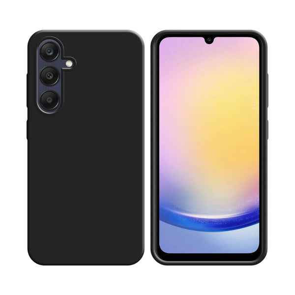 Silikonh¨¹lle kompatibel f¨¹r Samsung Galaxy A25 5G A256 Schwarz