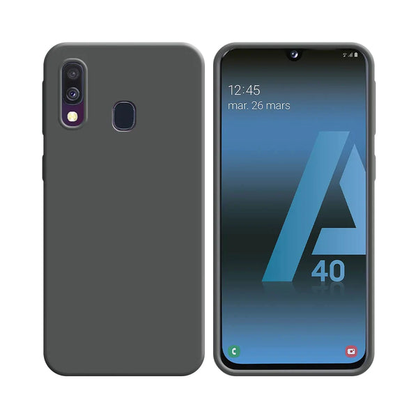 Silikonh¨¹lle kompatibel mit Samsung Galaxy A40 A405 Grau