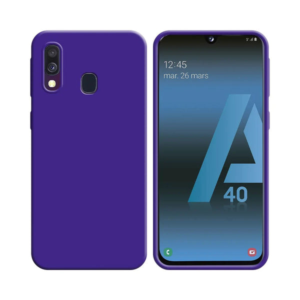 Silikonh¨¹lle kompatibel mit Samsung Galaxy A40 A405 Lila