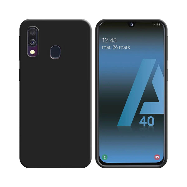 Silikonh¨¹lle kompatibel mit Samsung Galaxy A40 A405 Schwarz