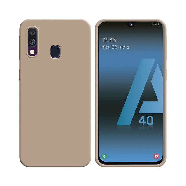 Silikonh¨¹lle kompatibel f¨¹r Samsung Galaxy A40 A405 Ros¨¦gold