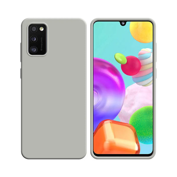 Silikonh¨¹lle kompatibel mit Samsung Galaxy A41 A415 Wei_