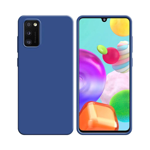 Silikonh¨¹lle kompatibel mit Samsung Galaxy A41 A415 Marineblau