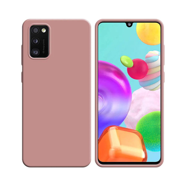 Silikonh¨¹lle kompatibel mit Samsung Galaxy A41 A415 Rosa