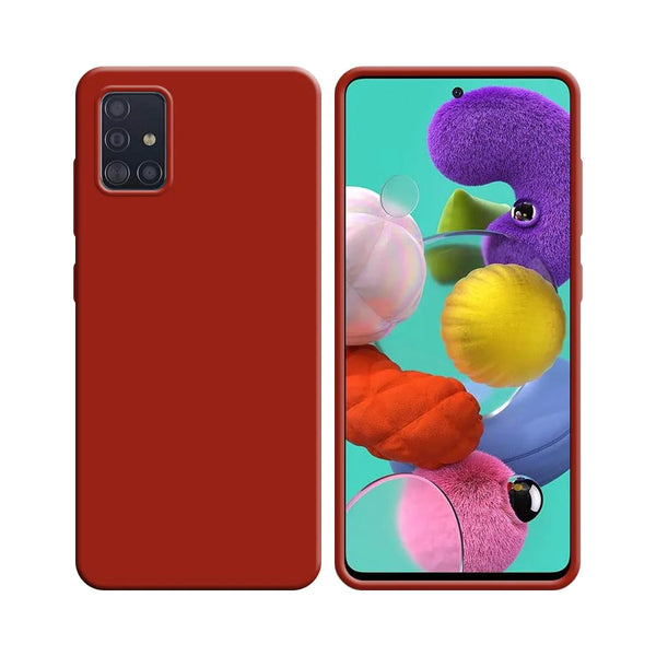 Silikonh¨¹lle kompatibel mit Samsung Galaxy A51 A515 Rot