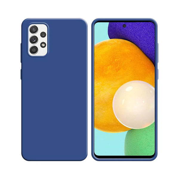 Silikonh¨¹lle kompatibel f¨¹r Samsung Galaxy A52 5G A526, A52 4G A525 & A52s 5G A528, Marineblau