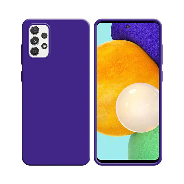 Silikonh¨¹lle kompatibel f¨¹r Samsung Galaxy A52 5G A526, A52 4G A525 & A52s 5G A528, Lila