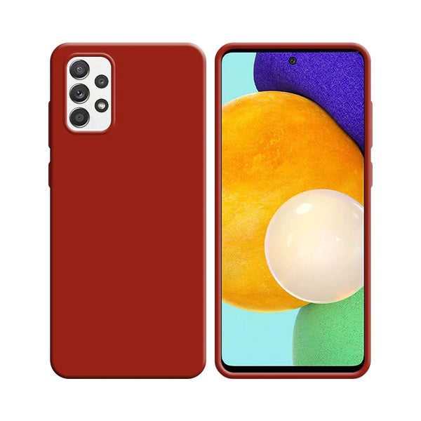 Silikonh¨¹lle kompatibel f¨¹r Samsung Galaxy A52 5G A526, A52 4G A525 & A52s 5G A528 Rot