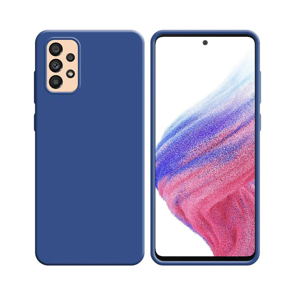 Silikonh¨¹lle kompatibel mit Samsung Galaxy A53 5G A536 Marineblau