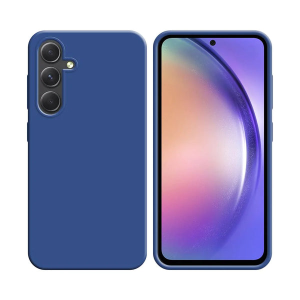 Silikonh¨¹lle kompatibel mit Samsung Galaxy A54 5G A546 Marineblau