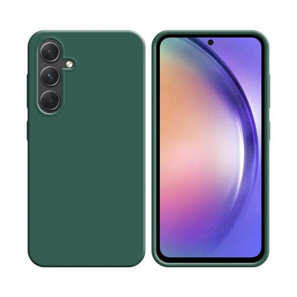 Silikonh¨¹lle kompatibel mit Samsung Galaxy A54 5G A546 Dunkelgr¨¹n