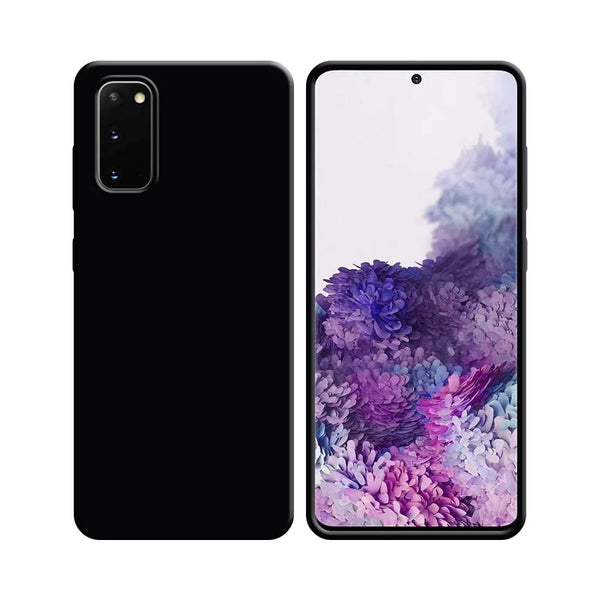 Silikonh¨¹lle kompatibel mit Samsung Galaxy S20 G980 & S20 5G G981 Schwarz