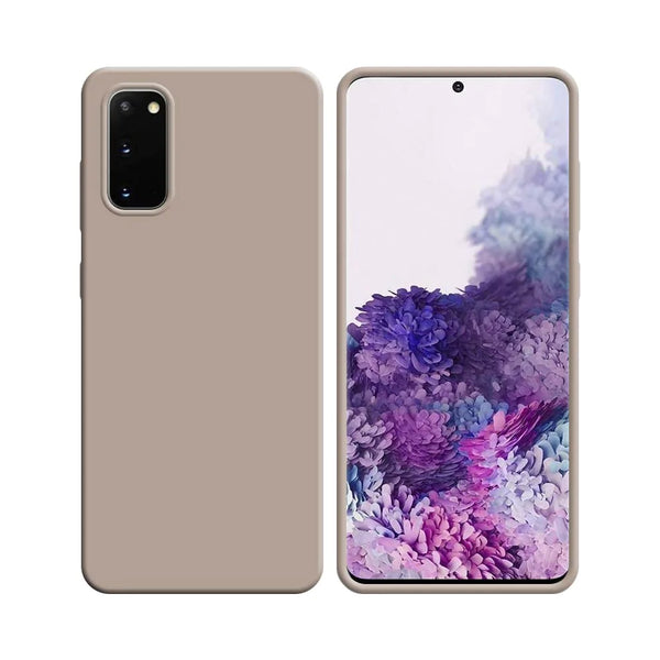 Silikonh¨¹lle kompatibel f¨¹r Samsung Galaxy S20 G980 & S20 5G G981 Ros¨¦gold