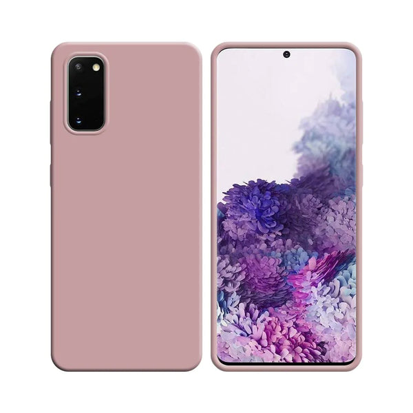 Silikonh¨¹lle kompatibel mit Samsung Galaxy S20 G980 & S20 5G G981 Rosa