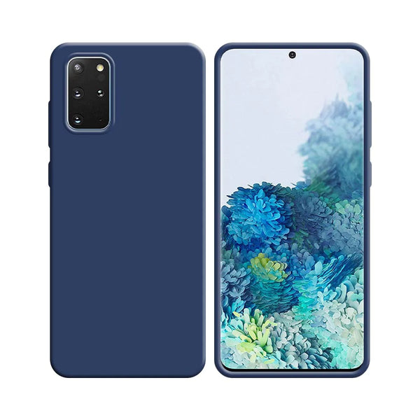 Silikonh¨¹lle kompatibel mit Samsung Galaxy S20 Plus 5G G986 & S20 Plus G985, Marineblau