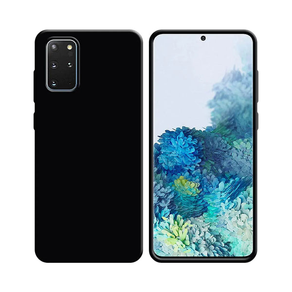 Silikonh¨¹lle kompatibel mit Samsung Galaxy S20 Plus 5G G986 & S20 Plus G985 Schwarz