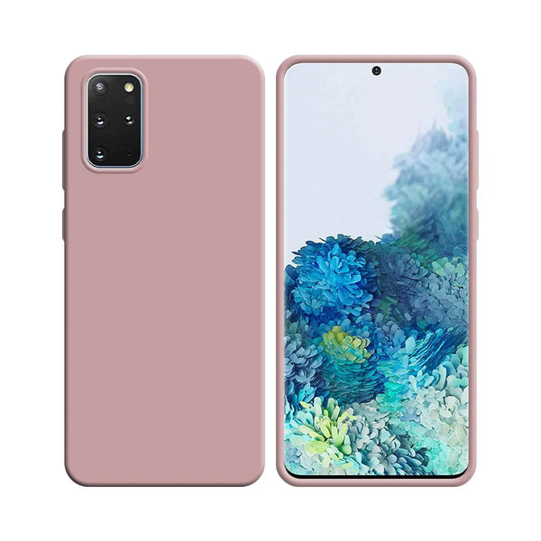 Silikonh¨¹lle kompatibel mit Samsung Galaxy S20 Plus 5G G986 & S20 Plus G985 Rosa