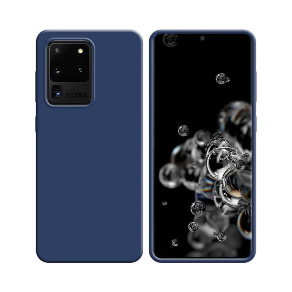 Silikonh¨¹lle kompatibel mit Samsung Galaxy S20 Ultra G988 Marineblau