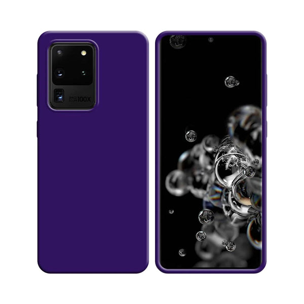 Silikonh¨¹lle kompatibel mit Samsung Galaxy S20 Ultra G988 Lila