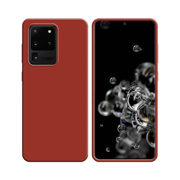 Silikonh¨¹lle kompatibel mit Samsung Galaxy S20 Ultra G988 Rot