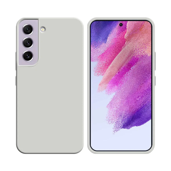 Silikonh¨¹lle kompatibel mit Samsung Galaxy S21 FE G990 Wei_