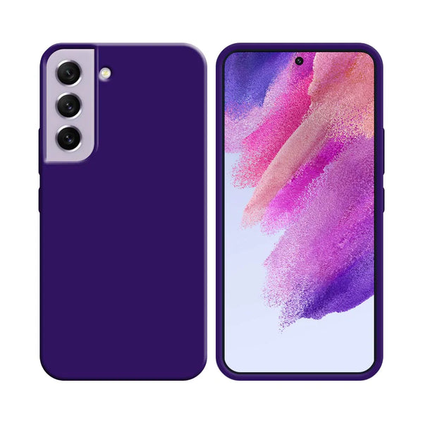 Silikonh¨¹lle kompatibel mit Samsung Galaxy S21 FE G990 Lila