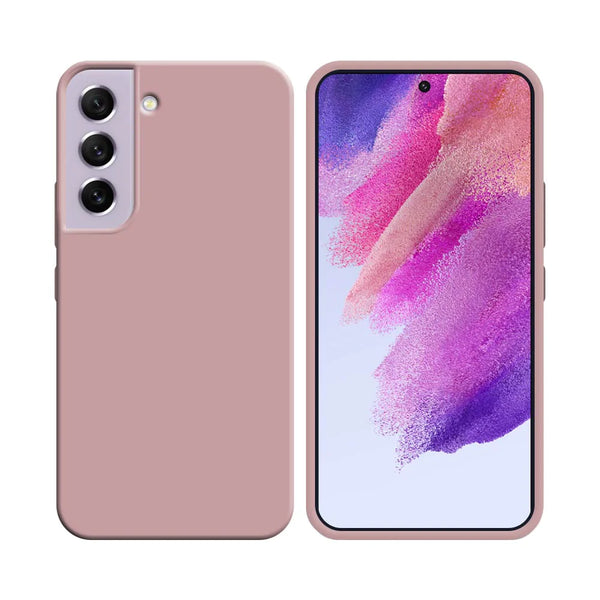 Silikonh¨¹lle kompatibel mit Samsung Galaxy S21 FE G990 Rosa