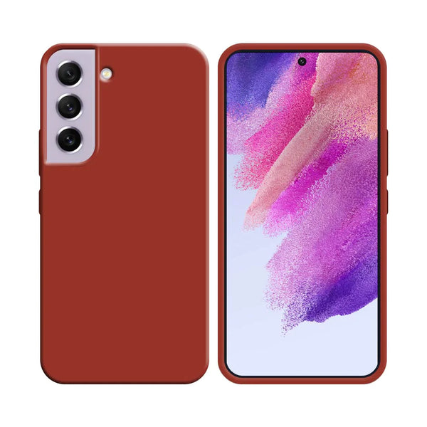Silikonh¨¹lle kompatibel mit Samsung Galaxy S21 FE G990 Rot