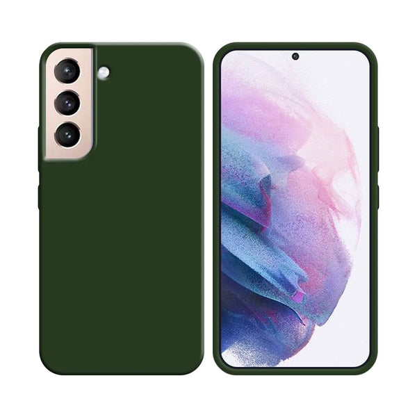 Silikonh¨¹lle kompatibel mit Samsung Galaxy S21 Plus 5G G996 Dunkelgr¨¹n