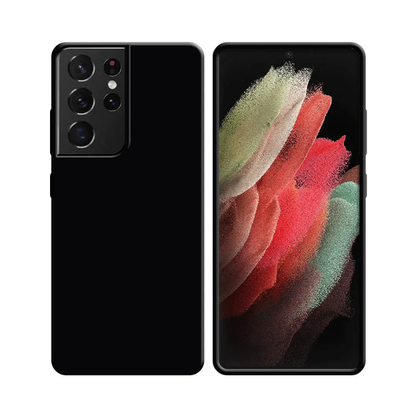 Silikonh¨¹lle kompatibel mit Samsung Galaxy S21 Ultra 5G G998 Schwarz