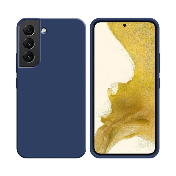 Silikonh¨¹lle kompatibel mit Samsung Galaxy S22 S901 Marineblau