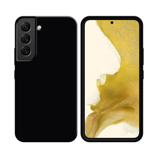 Silikonh¨¹lle kompatibel mit Samsung Galaxy S22 S901 Schwarz