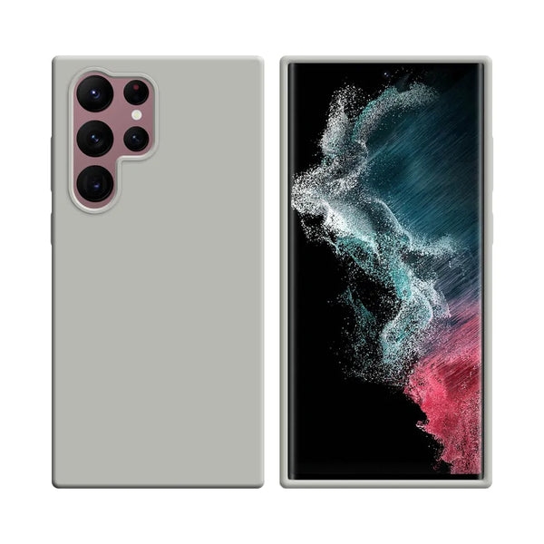 Silikonh¨¹lle kompatibel mit Samsung Galaxy S22 Ultra S908 Wei_