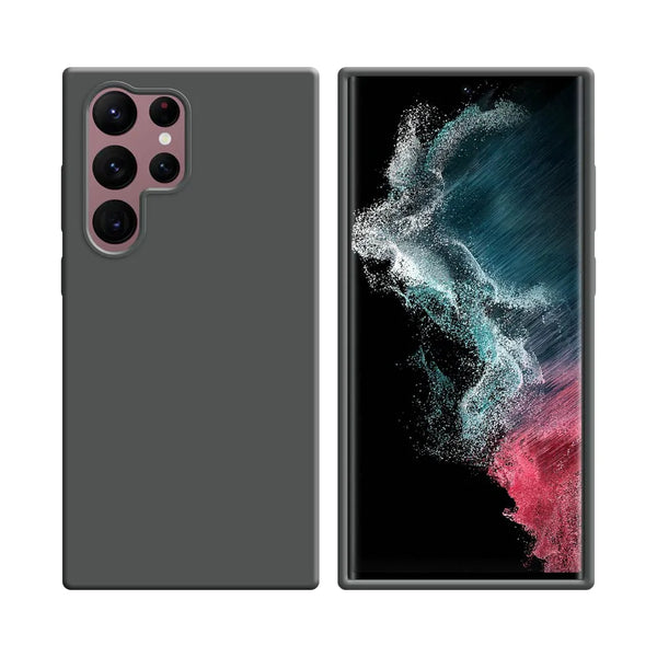 Silikonh¨¹lle kompatibel mit Samsung Galaxy S22 Ultra S908 Grau