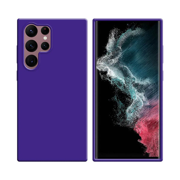 Silikonh¨¹lle kompatibel mit Samsung Galaxy S22 Ultra S908 Lila