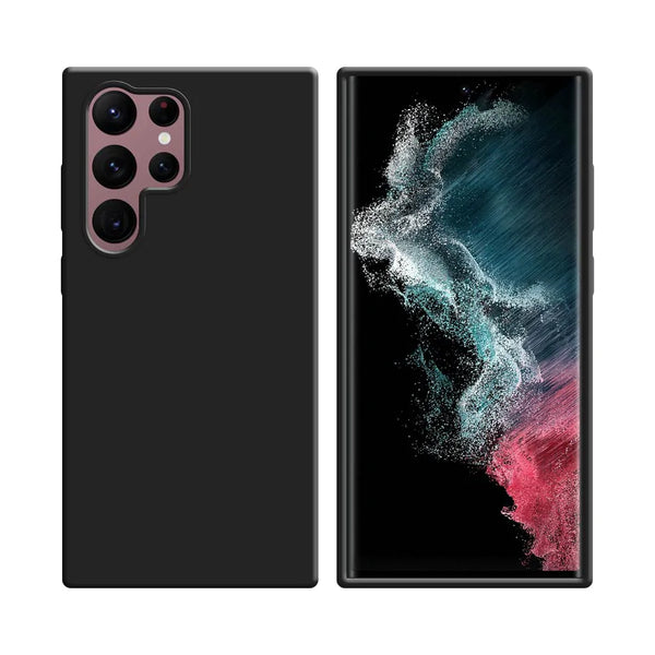 Silikonh¨¹lle kompatibel mit Samsung Galaxy S22 Ultra S908 Schwarz