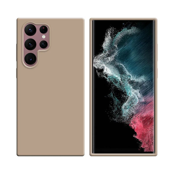 Silikonh¨¹lle kompatibel mit Samsung Galaxy S22 Ultra S908 Ros¨¦gold