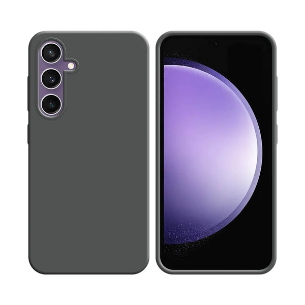 Silikonh¨¹lle kompatibel mit Samsung Galaxy S23 FE S711B Grau