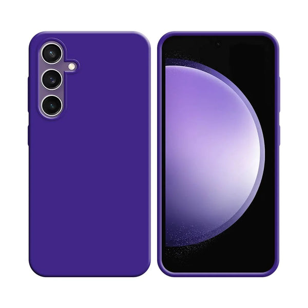 Silikonh¨¹lle kompatibel mit Samsung Galaxy S23 FE S711B Lila