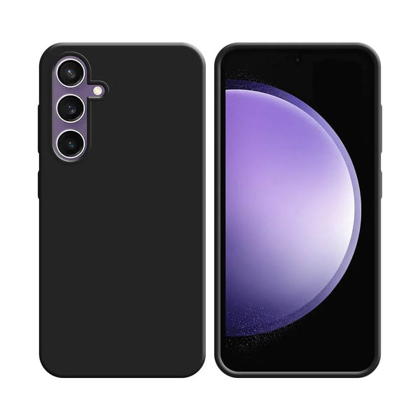 Silikonh¨¹lle kompatibel mit Samsung Galaxy S23 FE S711B Schwarz